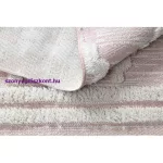Kab. Fonott Sizal szőnyeg boho MOROC gyémánt 22297 rojt - két szintű gyapjú rózsaszín / krém, újrahasznosított szőnyeg 194x290 cm