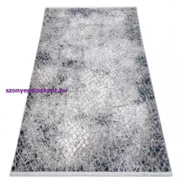   Kab. Modern REBEC szőnyeg rojt 51117 - két szintű gyapjú krém / sötétkék 280x370 cm