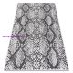 Fonott sizal szőnyeg SION Kígyó bőre 22162 lapos szövött ecru / fekete 160x220 cm