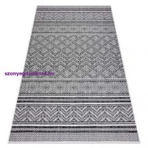   Fonott sizal szőnyeg SION Cikcakk, gyémánt Boho 22168 lapos szövött fekete / ecru 70x250 cm