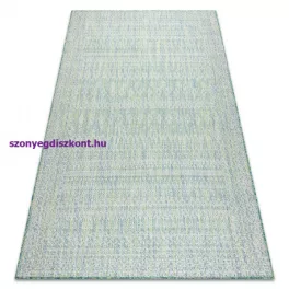   Kab. Fonott sizal szőnyeg SION Gyémánt 22184 lapos szövött zöld / kék / ecru 80x150 cm