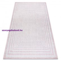   Fonott sizal szőnyeg SION labirintus 22376 lapos szövött rózsaszín / ecru 180x270 cm