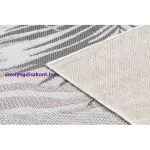 Kab. Fonott sizal szőnyeg SION futószőnyeg, pálmalevelek, tropikus 2837 lapos szövött ecru / rózsaszín 70x300 cm