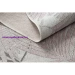 Kab. Fonott sizal szőnyeg SION futószőnyeg, pálmalevelek, tropikus 2837 lapos szövött ecru / rózsaszín 70x300 cm