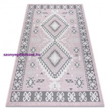   Fonott sizal szőnyeg SION azték 3007 lapos szövött rózsaszín / ecru 180x270 cm
