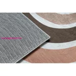 Kab. BAMBINO 46960 mosható szőnyeg Szivárvány, pöttyök gyerekeknek csúszásgátló - fehér / barna 80x150 cm