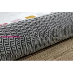 Kab. BAMBINO 47810 mosható szőnyeg Szivárvány, pöttyök gyerekeknek csúszásgátló - fehér / rózsaszín 80x150 cm
