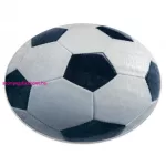 Kab. BAMBINO 38540 kör mosható szőnyeg - foci gyerekeknek csúszásgátló - fekete / fehér kör 120 cm