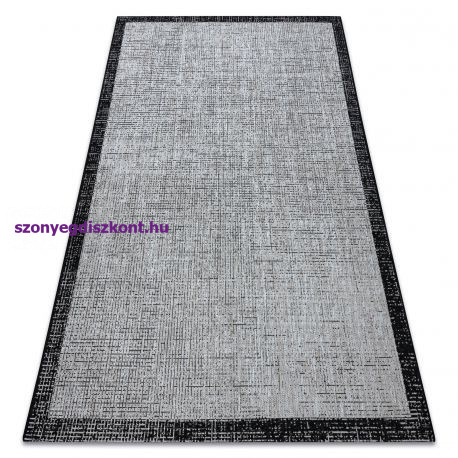 Fonott sizal floorlux szőnyeg 20401 ezüst / fekete 140x200 cm