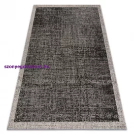   Kab. Fonott sizal floorlux szőnyeg 20401 fekete / ezüst  120x170 cm