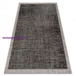 Kab. Fonott sizal floorlux szőnyeg 20401 fekete / ezüst  240x330 cm