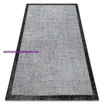   Fonott sizal floorlux szőnyeg 20401 ezüst / fekete 240x330 cm