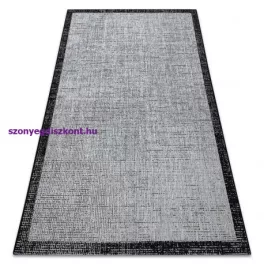   Kab. Fonott sizal floorlux szőnyeg 20401 ezüst / fekete 240x330 cm