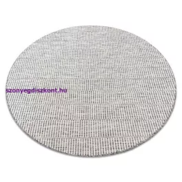   Kab. Fonott sizal szőnyeg LOFT 21198 Kör boho elefántcsont/ezüst/taupe kerék 120 cm