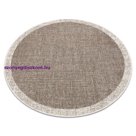 Fonott sizal floorlux szőnyeg kör 20401 tópszín / pezsgő  kör 160 cm