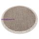 Fonott sizal floorlux szőnyeg kör 20401 tópszín / pezsgő  kör 160 cm