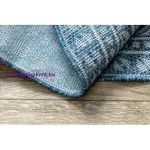 Kab. Fonott sizal szőnyeg LOFT 21193 Kör boho elefántcsont/ezüst/kék kör 160 cm