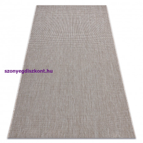 Fonott sizal floorlux szőnyeg 20580 egyszerű, egyszínű - ezüst / fekete 120x170 cm