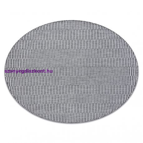 Fonott sizal szőnyeg LOFT 21198 Kör boho elefántcsont/ezüst/szürke kör 160 cm