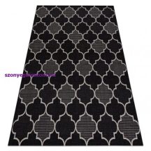   Fonott sizal floorlux szőnyeg 20607 marokkói rácsos ezüst / fekete 240x330 cm