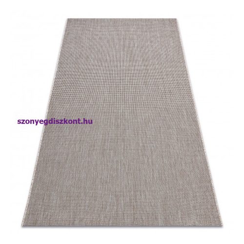 Fonott sizal floorlux szőnyeg 20580 egyszerű, egyszínű - ezüst / fekete 200x290 cm