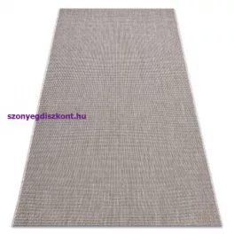   Kab. Fonott sizal floorlux szőnyeg 20580 egyszerű, egyszínű - ezüst / fekete 240x330 cm