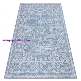   Kab. Fonott sizal szőnyeg LOFT 21213 kék / ezüst / elefántcsont 60x110 cm