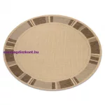 Kab. Fonott sizal floorlux szőnyeg kör 20195 mais / coffee kör 160 cm