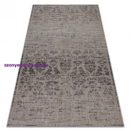  Kab. Fonott sizal floorlux szőnyeg 20211 ezüst  / FEKETE 240x330 cm