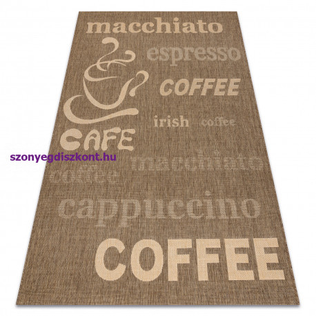 Fonott sizal floorlux szőnyeg 20221 coffe / mais 120x170 cm