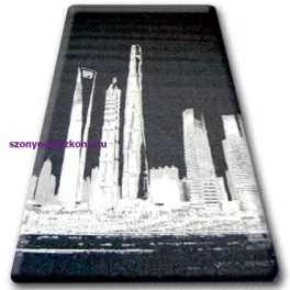   Kab. Fonott sizal floorlux szőnyeg 20240 fekete / ezüst  160x230 cm