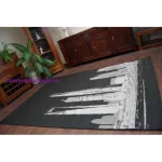 Kab. Fonott sizal floorlux szőnyeg 20240 fekete / ezüst  240x330 cm
