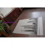 Kab. Fonott sizal floorlux szőnyeg 20240 ezüst / fekete 240x330 cm
