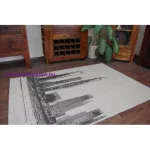 Kab. Fonott sizal floorlux szőnyeg 20240 ezüst / fekete 240x330 cm