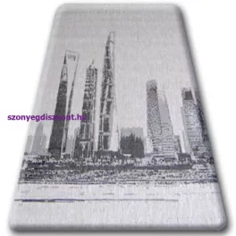   Kab. Fonott sizal floorlux szőnyeg 20240 ezüst / fekete 200x290 cm