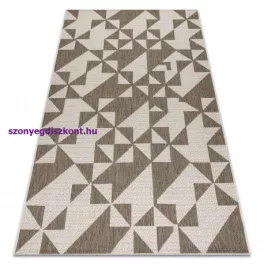   Kab. Fonott sizal floorlux szőnyeg 20489 pezsgő / taupe HÁROMSZÖGEK 200x290 cm