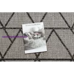 Kab. Fonott sizal floorlux szőnyeg 20508 ezüst / fekete HÁROMSZÖGEK 160x230 cm