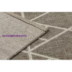 Kab. Fonott sizal floorlux szőnyeg 20508 taupe / pezsgő HÁROMSZÖGEK 140x200 cm
