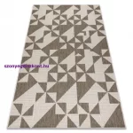 Kab. Fonott sizal floorlux szőnyeg 20489 pezsgő / taupe HÁROMSZÖGEK 120x170 cm