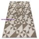 Fonott sizal floorlux szőnyeg 20489 pezsgő / taupe HÁROMSZÖGEK 120x170 cm