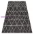 Kab. Fonott sizal floorlux szőnyeg 20508 fekete / ezüst HÁROMSZÖGEK 120x170 cm