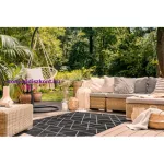 Kab. Fonott sizal floorlux szőnyeg 20508 fekete / ezüst HÁROMSZÖGEK 80x150 cm