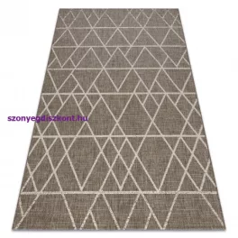   Kab. Fonott sizal floorlux szőnyeg 20508 taupe / pezsgő HÁROMSZÖGEK 80x150 cm