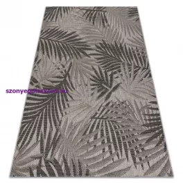   Kab. Fonott sizal floorlux szőnyeg 20504 levelek ezüst / fekete dzsungel 160x230 cm