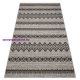 Fonott sizal floorlux szőnyeg 20510 ezüst / fekete 200x290 cm