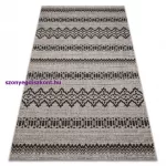 Kab. Fonott sizal floorlux szőnyeg 20510 ezüst / fekete 80x150 cm