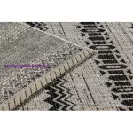 Kab. Fonott sizal floorlux szőnyeg 20510 ezüst / fekete 60x110 cm