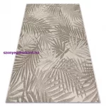 Kab. Fonott sizal floorlux szőnyeg 20504 levelek pezsgő / sötét szürke dzsungel 60x110 cm