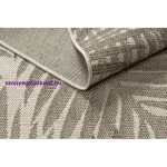 Kab. Fonott sizal floorlux szőnyeg 20504 levelek pezsgő / sötét szürke dzsungel 60x110 cm