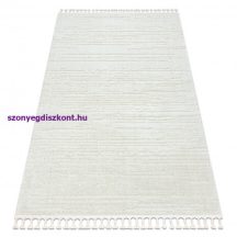   Szőnyeg SEVILLA AC53B csíkok fehér ehér Rojt Berber shaggy 80x150 cm